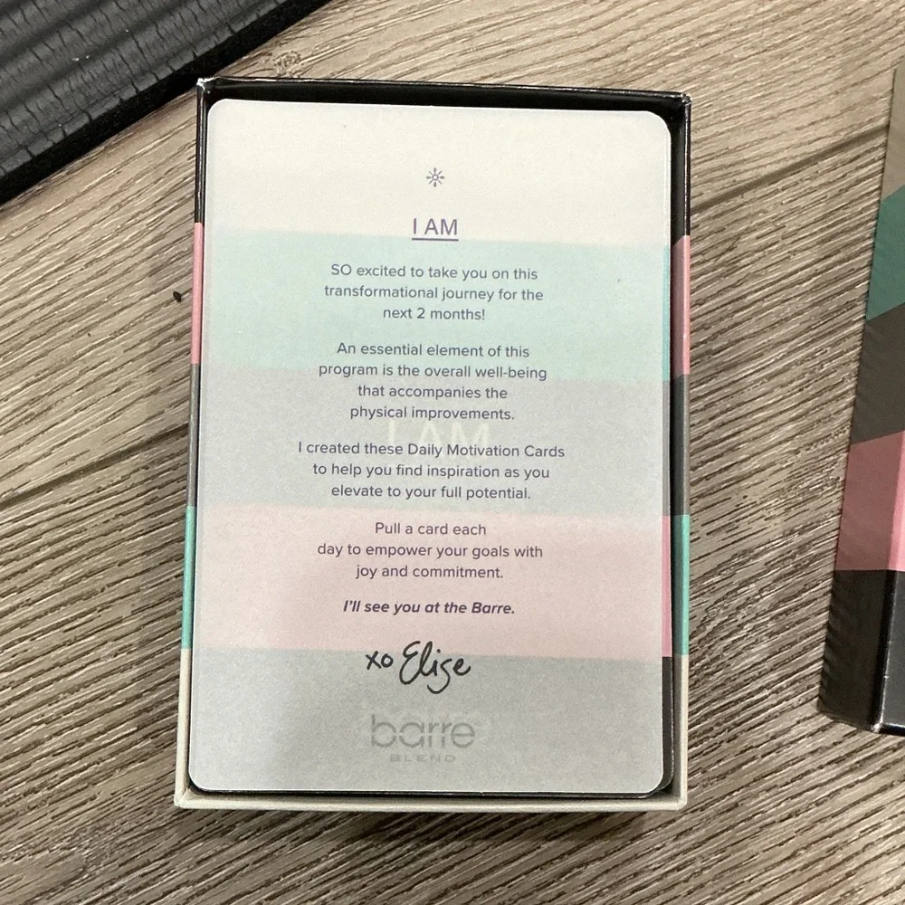 Barre Daily Motivation Cards